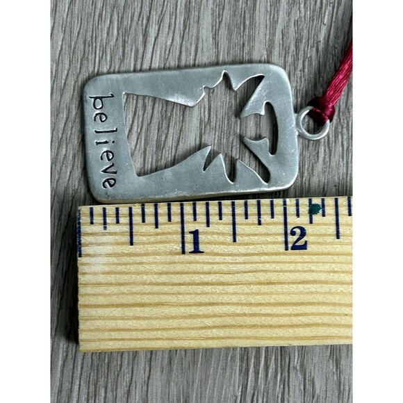 Vintage 1998 Seagull Pewter Canada Christmas Ornament Angel Believe - Picture 5 of 6